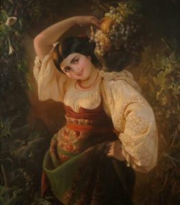 Painting of woman with pitcher